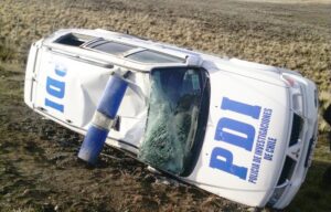 Funcionarios de la PDI que realizaban diligencias protagonizaron accidente en Tierra del Fuego