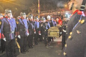 Con honores despidieron a voluntario de Bomberos de la Tercera Compañía