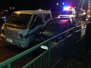 Dos personas lesionadas en accidente de tránsito ocurrido a la salida de Zona Franca