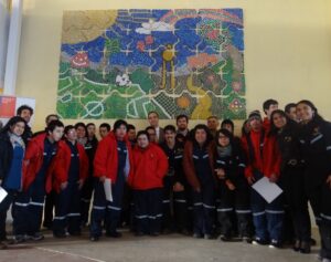 Jóvenes de UNPADE finalizan mural de la mano de la organización “Reaflora, Arte & Cultura”