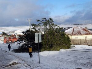 Comité de emergencia se reunió en Porvenir para realizar diagnóstico del temporal