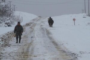 Los trastornos que provocó la nieve en los sectores altos de Punta Arenas