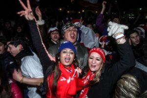 La intensa lluvia no logró opacar la celebración de los magallánicos