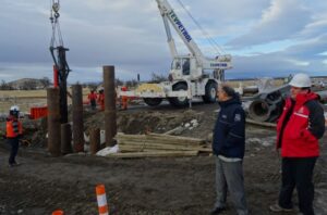 Avances en la construcción del puente de Casas Viejas
