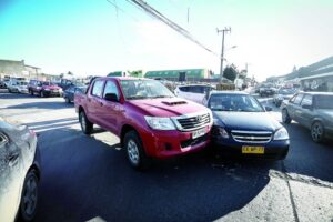Pasajera  lesionada en  céntrica  colisión