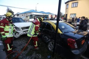 Tres accidentes de tránsito dejaron como saldo cinco lesionados en Punta Arenas