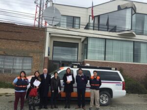 Miembros del Cuerpo Diplomático de la Embajada Británica, visita Dirección Regional de Onemi