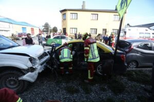 Cinco personas resultaron lesionadas en tres accidentes de tránsito matinales