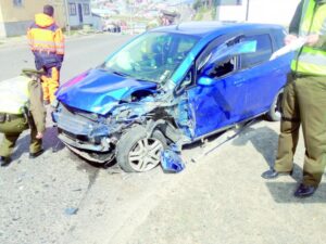 Chofer ebrio provocó violento accidente  que dejó lesionada con grave fractura