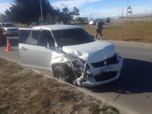 Una persona lesionada fue el saldo de un accidente de tránsito cerca de rotonda Tres Puentes