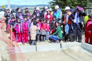 Obras viales en Escuela Dellamira Rebeca Aguilar