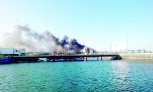 Incendio afectó terminal de Bahía Chilota