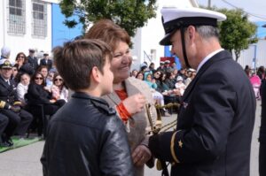 Ceremonia de ascenso en la Base Naval Punta Arenas