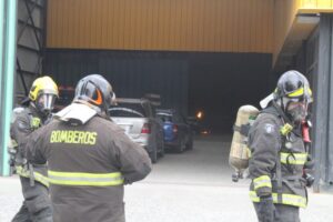 Fuga de acetileno en automotora movilizó a unidades de emergencia