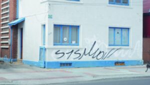 Rayados de seudo artista ensucian  muros de residencias