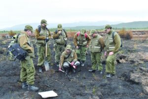 Brigada especializada de Carabineros  realizó diligencias tras incendios forestales