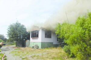 Por quemar panal de abejas terminó  incendiando su casa en parcela
