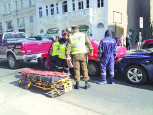 Un lesionado en colisión ocurrida en Plaza de Armas