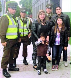 Carabineros encontró a niño perdido