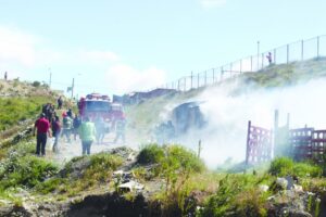 Ardió mediagua en el  sector Río de la Mano