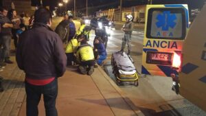 Una mujer lesionada tras ser atropellada