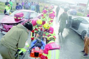 Tres mujeres resultaron lesionadas en diferentes accidentes de tránsito ocurridos el fin de semana