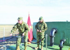Red de agua potable para destacamento Lanceros