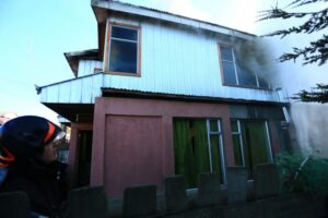 Principio de incendio en sector Pampa Redonda
