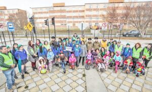 Niños son protagonistas de actividad de seguridad vial en la Plaza del Tránsito