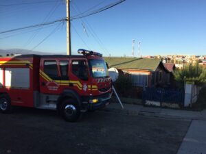 Principio de incendio movilizó tres unidades de Bomberos