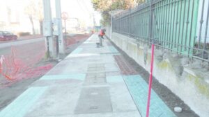 Cambia el paisaje urbano por nuevas veredas en la calle Lautaro Navarro