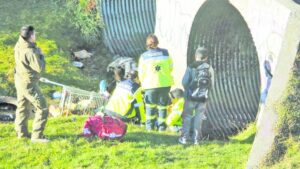 Milagrosa salvada de estudiante que cayó al lecho del Río de La Mano