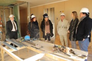 CORE Magallanes visita avances de la nueva Casa de Acogida del Servicio de Salud Magallanes