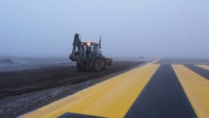 Ampliación de pista avanza en 95 por ciento