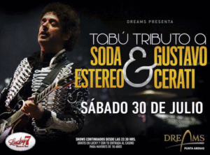 Hoy Tabú, tributo a Soda Stereo y Gustavo Cerati en Casino Dreams