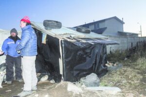 La indigencia vivida  en pleno invierno