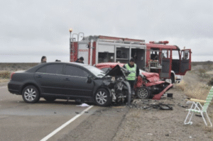 Cuatro personas murieron en un choque frontal cerca de Puerto Madryn