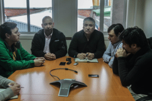 Trabajadores de Mina Invierno apoyan las tronaduras