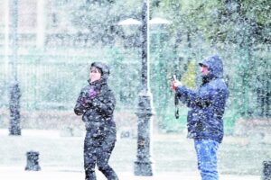 Precipitaciones de nieve pronostican para el fin de semana
