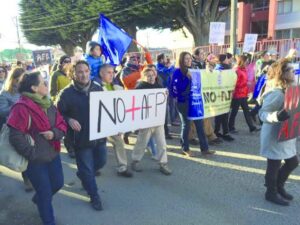 Multitudinaria marcha  contra las AFP’s