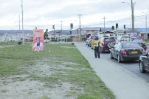 Tímido despliegue de cartelería  callejera marcó primera jornada de propaganda