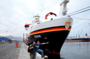 Tesista Inach abordó la más avanzada nave científica