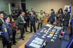 Autoridades destacaron trabajo de Fiscalía y PDI para desbaratar red de tráfico