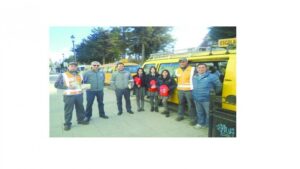 Difunden uso de cinturón de seguridad en buses