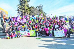 Más de 400 niños y niñas marcharon para exigir que se respeten sus derechos