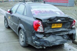 Pasajera lesionada tras colisión por alcance