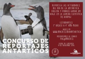 Lanzan concurso escolar de reportajes antárticos