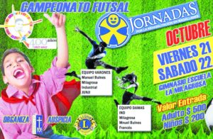 Escuela “La Milagrosa” organiza campeonato de futsal  en ayuda a las Jornadas