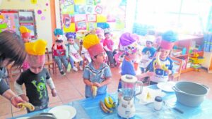 Jardines y escuelas participaron de  cita gastronómica