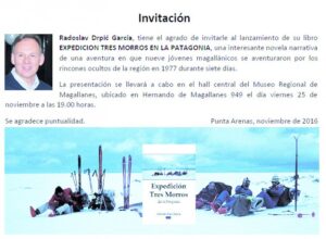 En el Museo Regional se presenta hoy el libro “Expedición Tres Morros en la Patagonia”